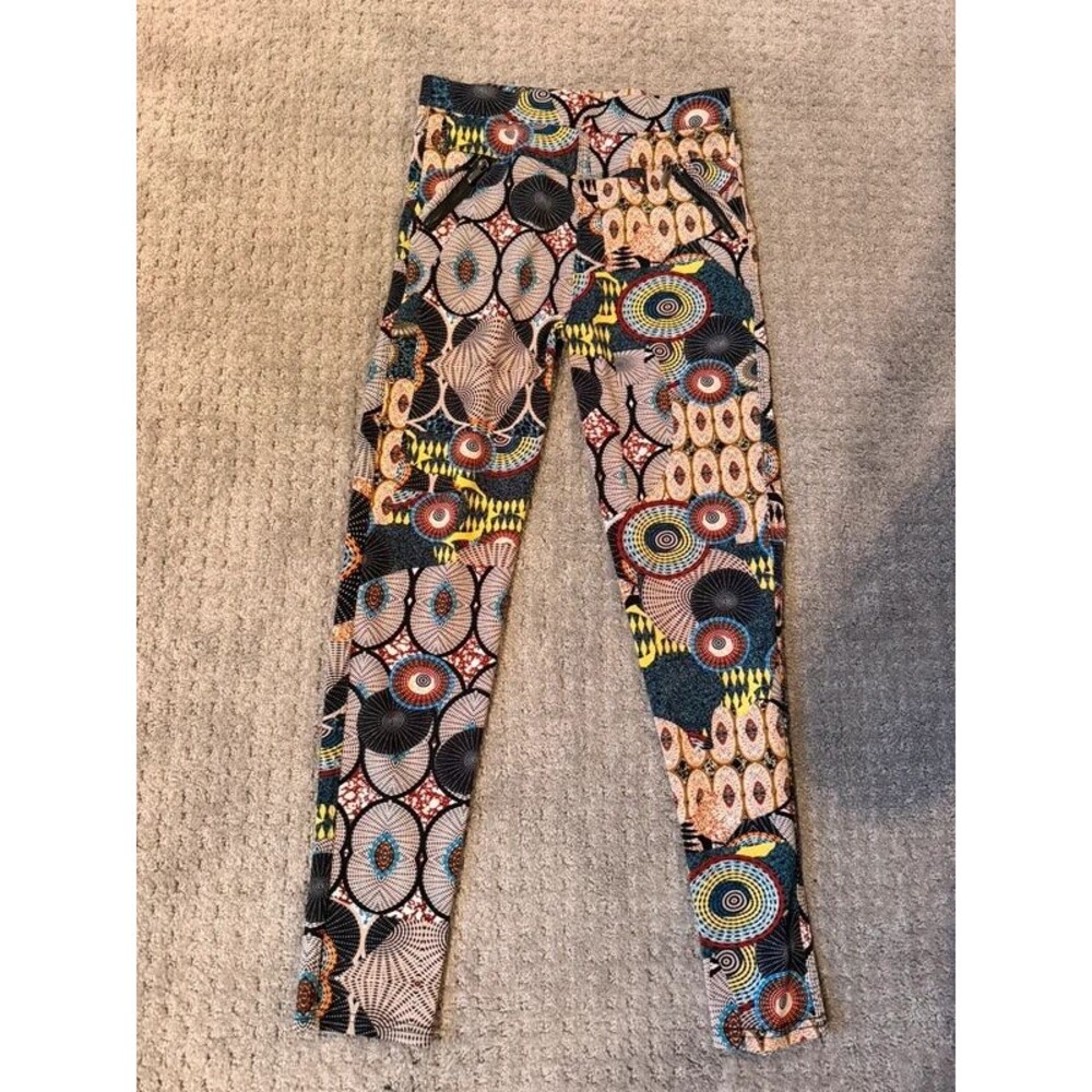 Carmen Graphic Geometric Print Leggings Pants Size L/XL